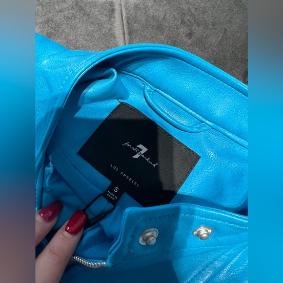 7 for all mankind leather jacket - Picture 2 of 7